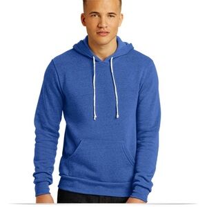 NWOT Alternative Earthleisure Blue Fleece Pullover Hoodie Men's 3XL